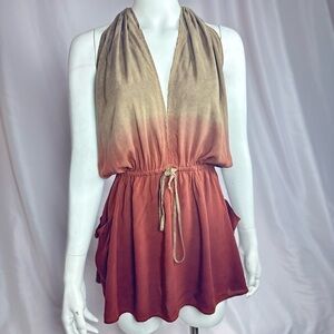 Blue Life New Island Halter Dress in Red Sea, size Small, boho lightweight, NWT